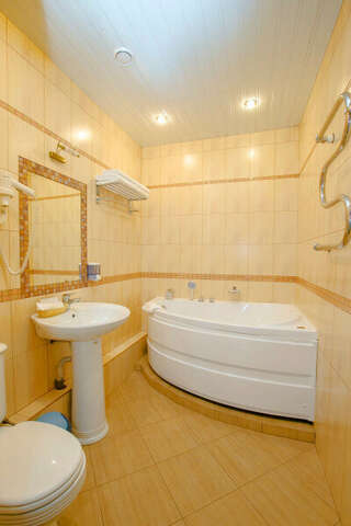 Гостиница Николь Новосибирск Люкс с кроватью размера «king-size» и гидромассажной ванной-2